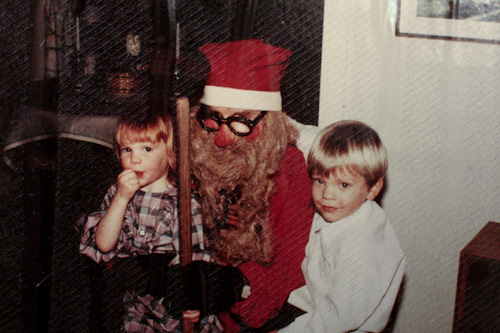 Elsa, tomten & Christoffer