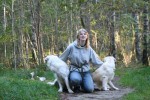 Promenad med Gudrun och Ludde