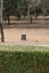 En hçgtalare maskerad som en stubbe